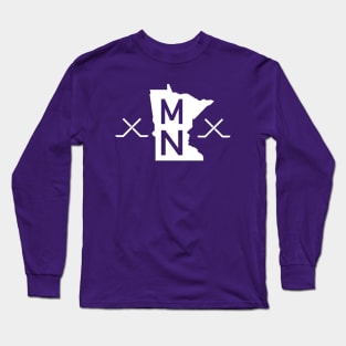 MN ICE HOCKEY STATE Long Sleeve T-Shirt